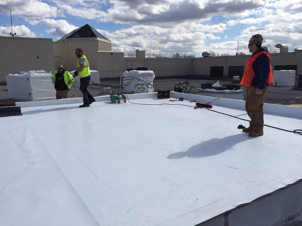 Commercial roof condition survey